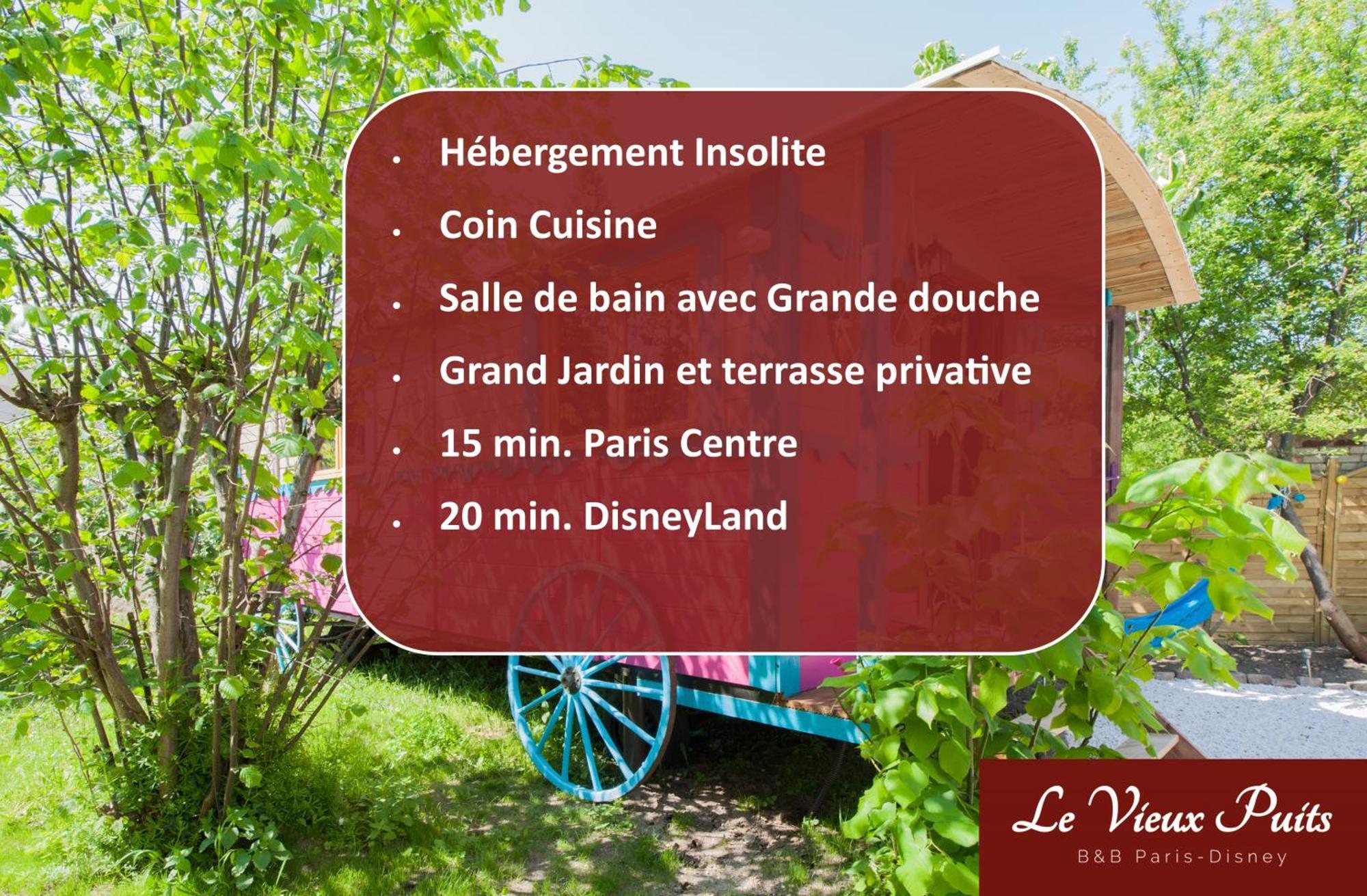 Roulotte Insolite Avec Terrasse Proche Paris Hébergement de vacances Noisy-le-Grand